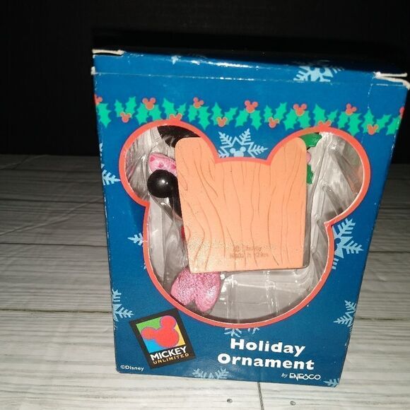 Mickey Unlimited Holiday Ornament Minnie Mouse Merry Christmas Teacher By Enesco - Picture 3 of 9